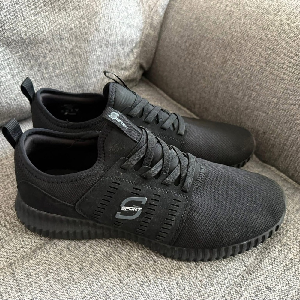 Sporto Black Athletic Men's Shoes